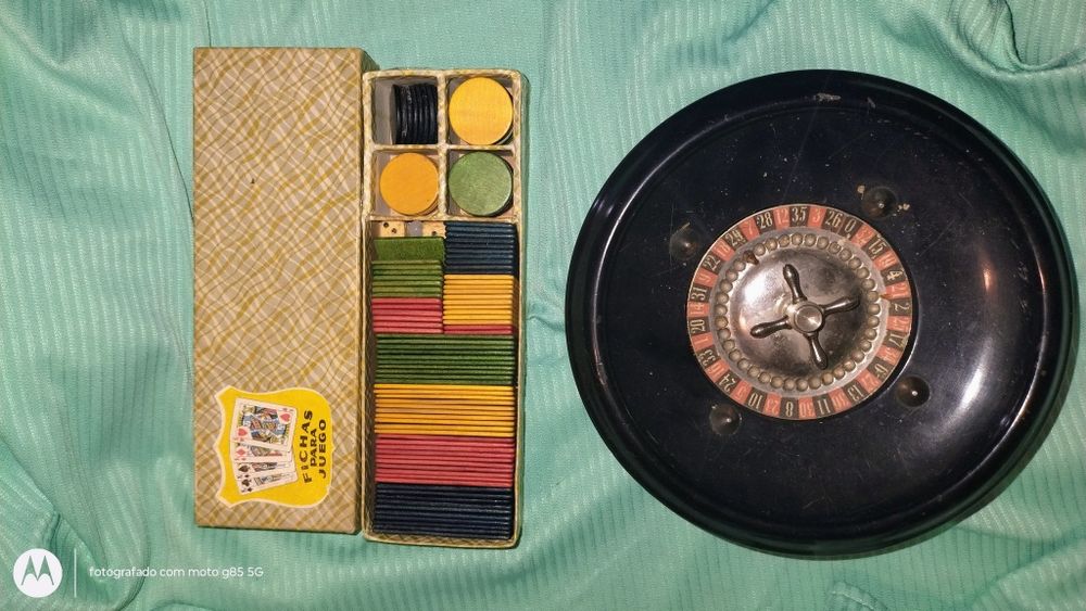 Roleta e fichas Anos 50