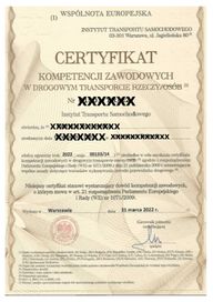 Certyfikat Kompetencji Zawodowych/Rozliczenia kierowców