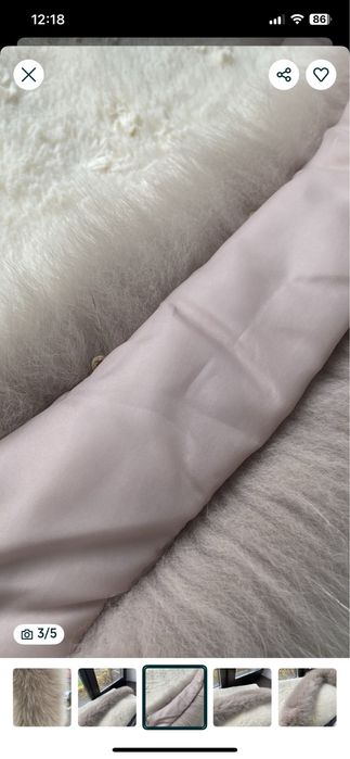 Опушка на капюшон песец