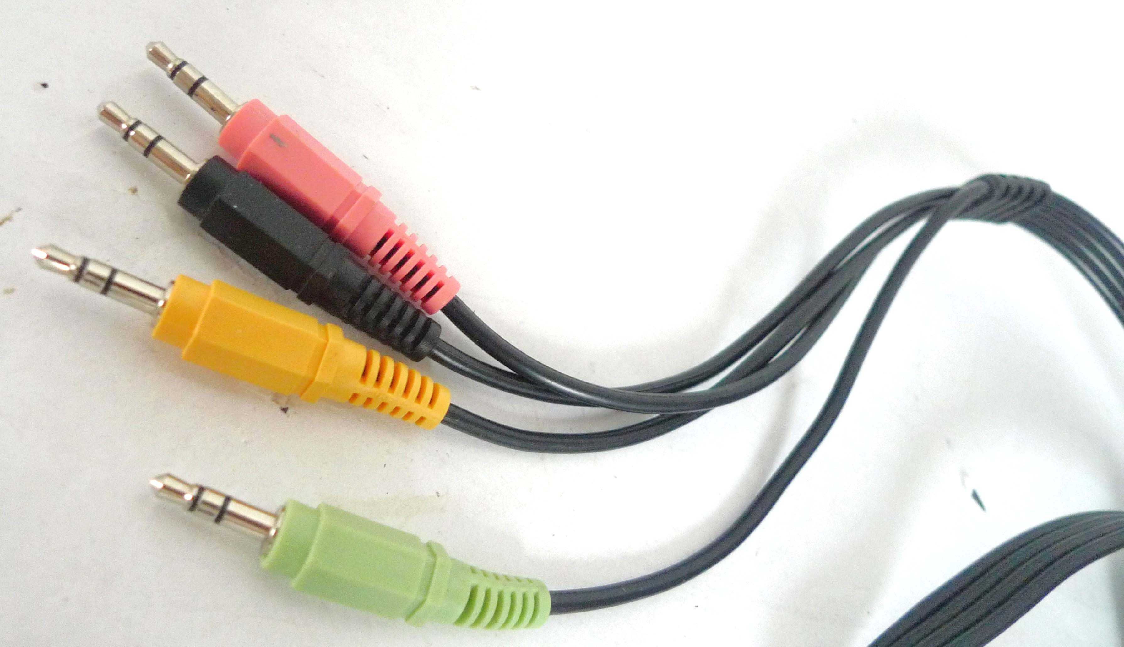 Kabel audio 7.1 8xJack stereo 3,5mm 2m do kina domowego głośników Pc