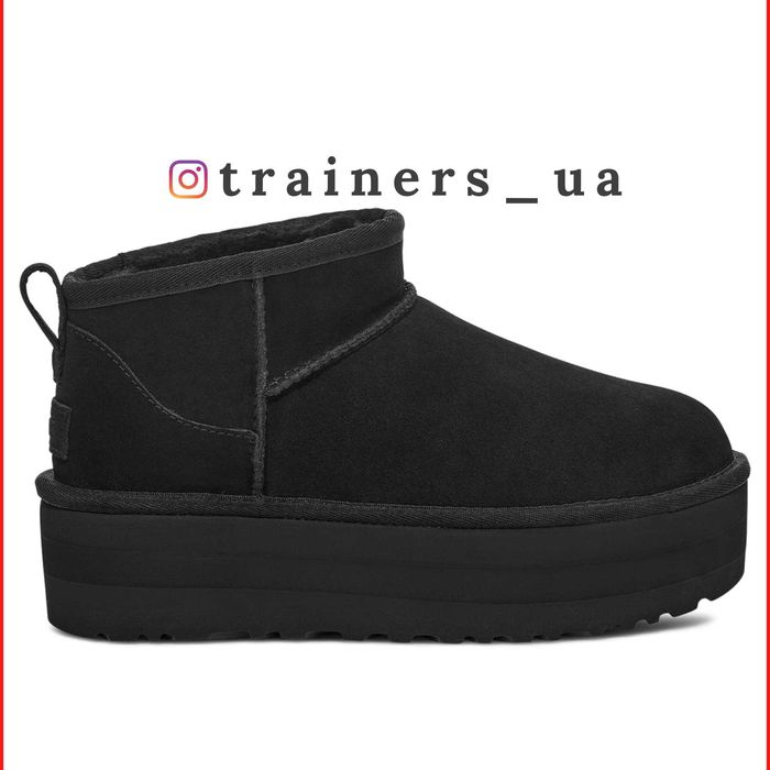 ОРИГИНАЛ UGG Classic Ultra Mini Platform 1135092-BLK ботинки угги УГГ