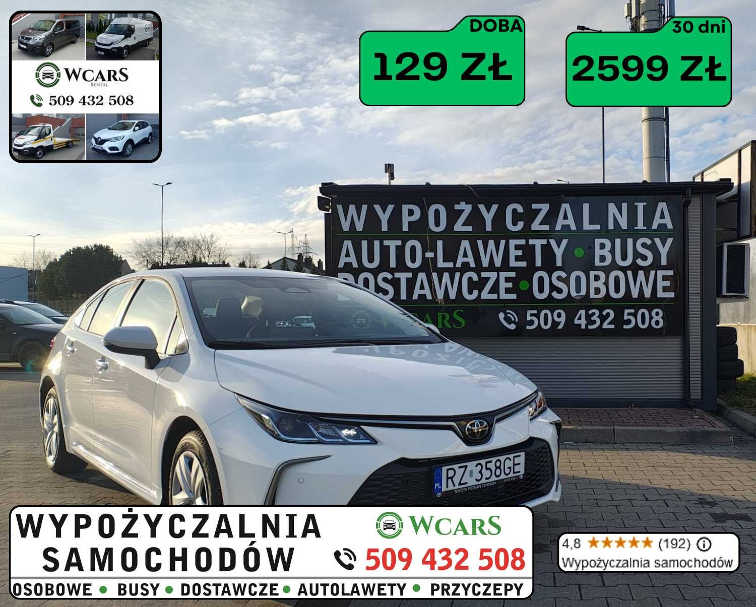 Wynajem samochodu osobowego  wypożyczalnia samochodów dostawczych bus