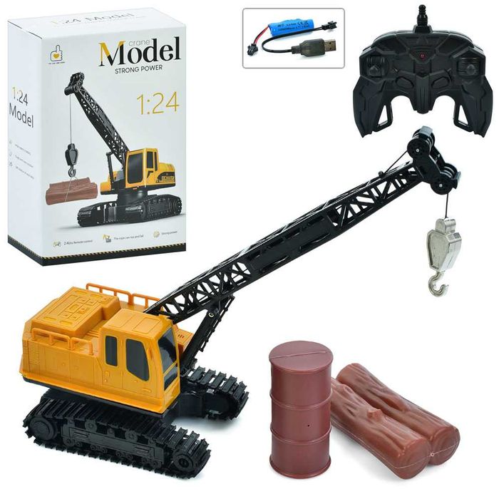 Экскаватор-кран на радиоуправлении «Catcher». Экскаватор на пульте