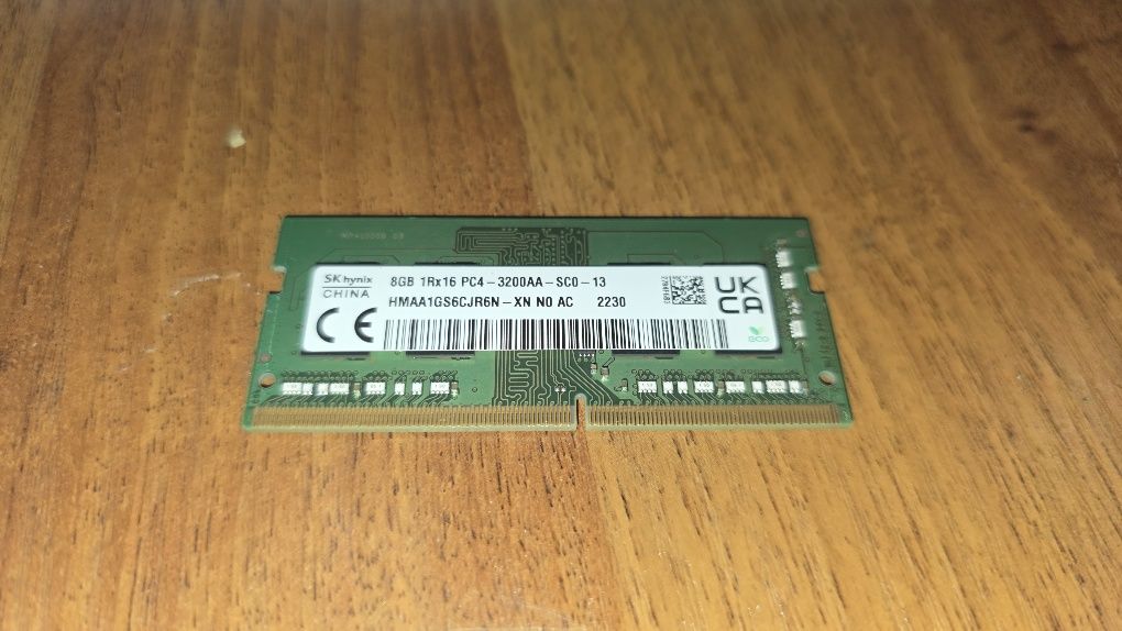 Оперативна пам'ять dd4 8GB 3200 sodimm