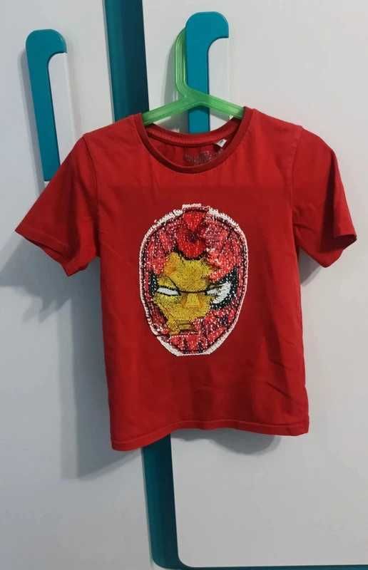 Podkoszulek Spider man iron Man 128 cekiny Marvel