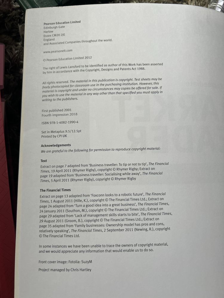 Market Leader 3rd Edition. Pre-Intermediate. Teacher's Book with Test