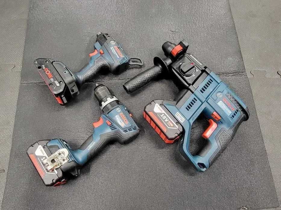 Bosch Zakrętarka Wkrętarka Młotowiertarka Bosch Zestaw Jak Nowy!!