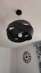 Lampa sufitowa czarna