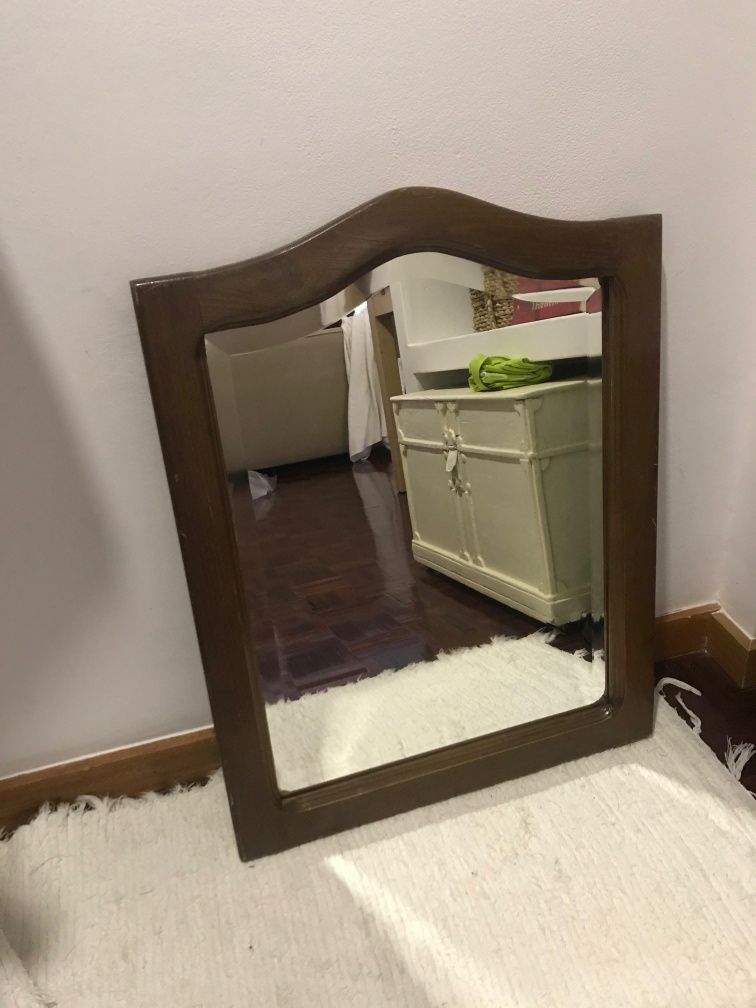 Espelho antigo madeira