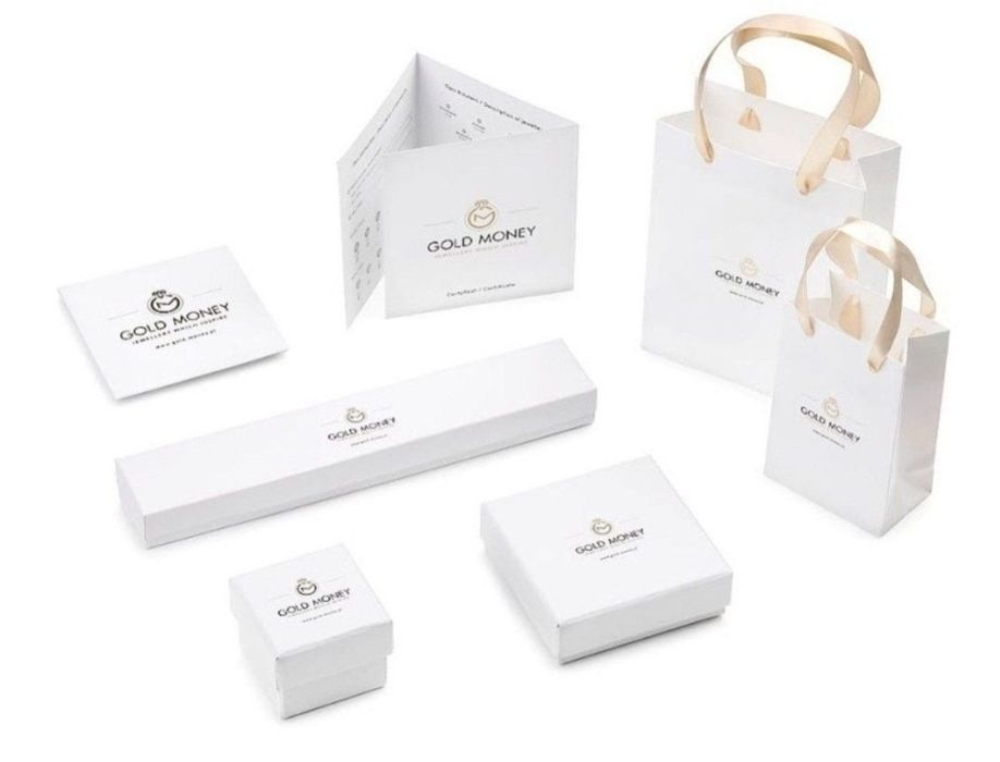 Złote kolczyki zdobione 585 GOLD MONEY