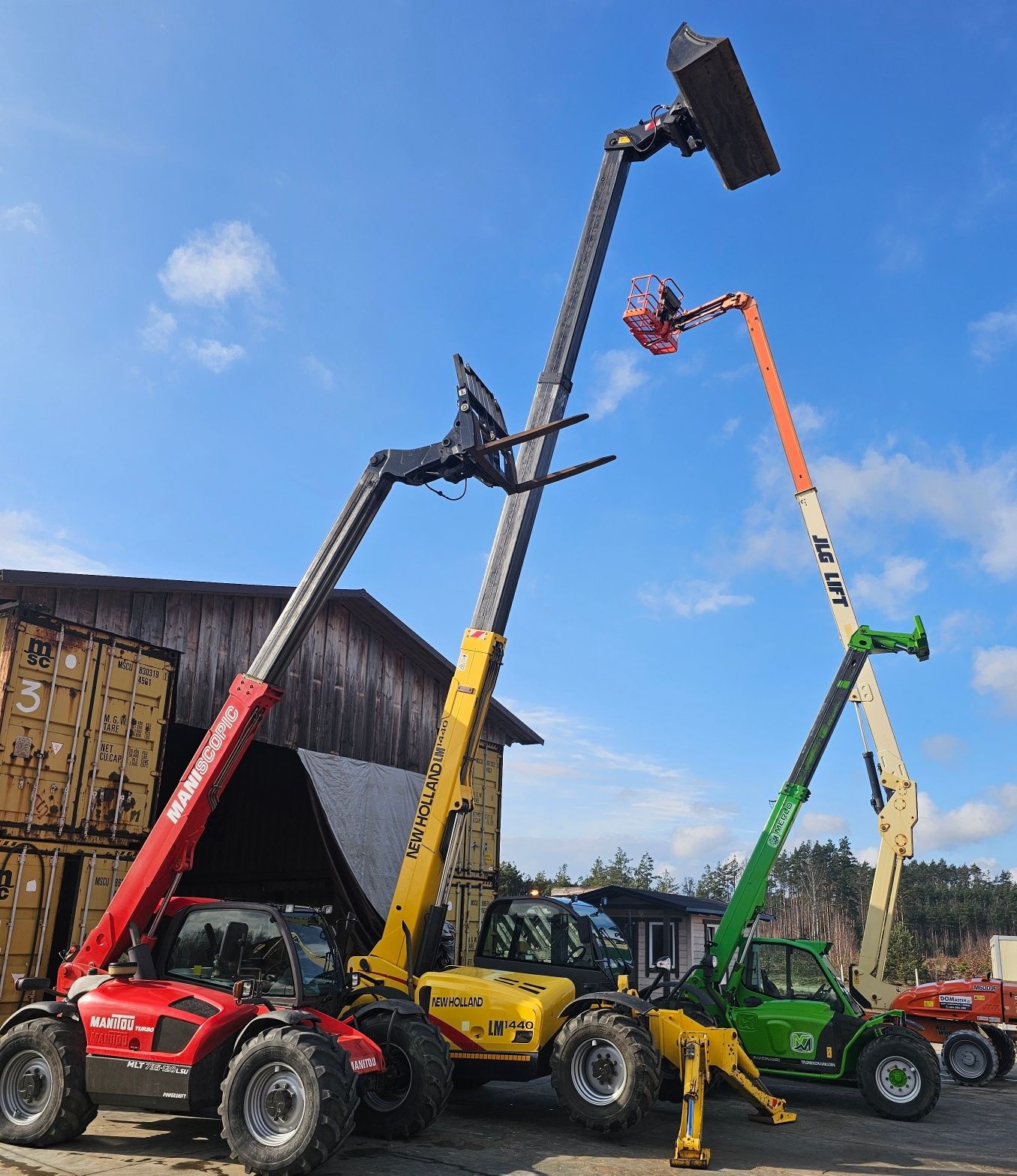 Manitou 735 klima joystick multi ładowarka teleskopowa (JCB) widły