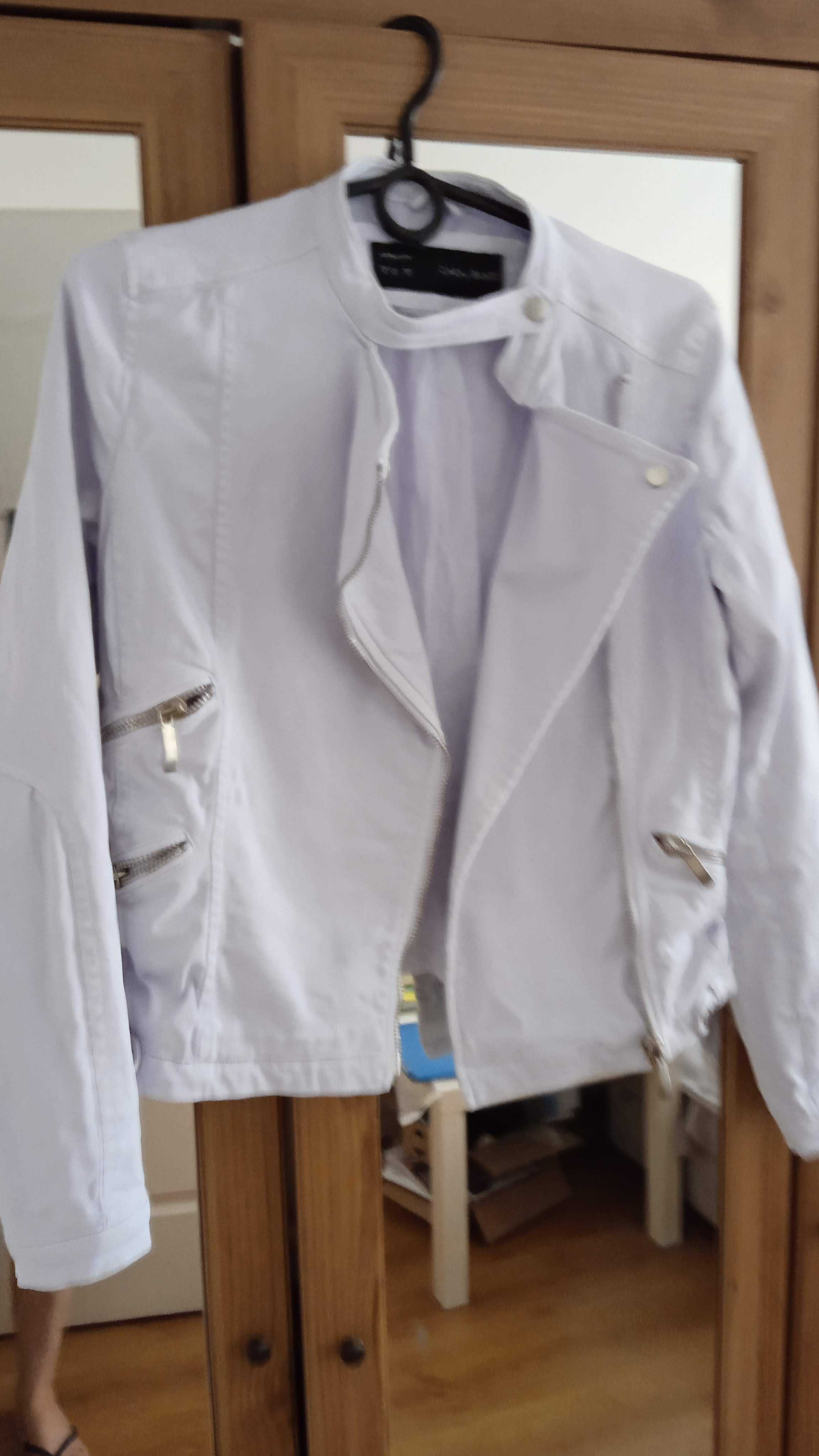 ZARA- ramoneska,  kurtka, blezer niebieski r.34/XS