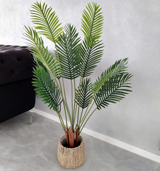 Sztuczna palma w doniczce roślina dekoracyjna drzewko ozdobne 120 cm