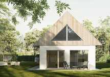 Dom prefabrykowany szkieletowy - 109 m2 Stan deweloperski