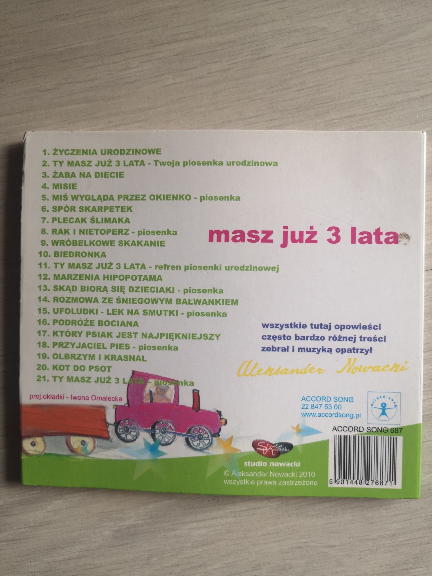 Płyta CD na 3 urodziny