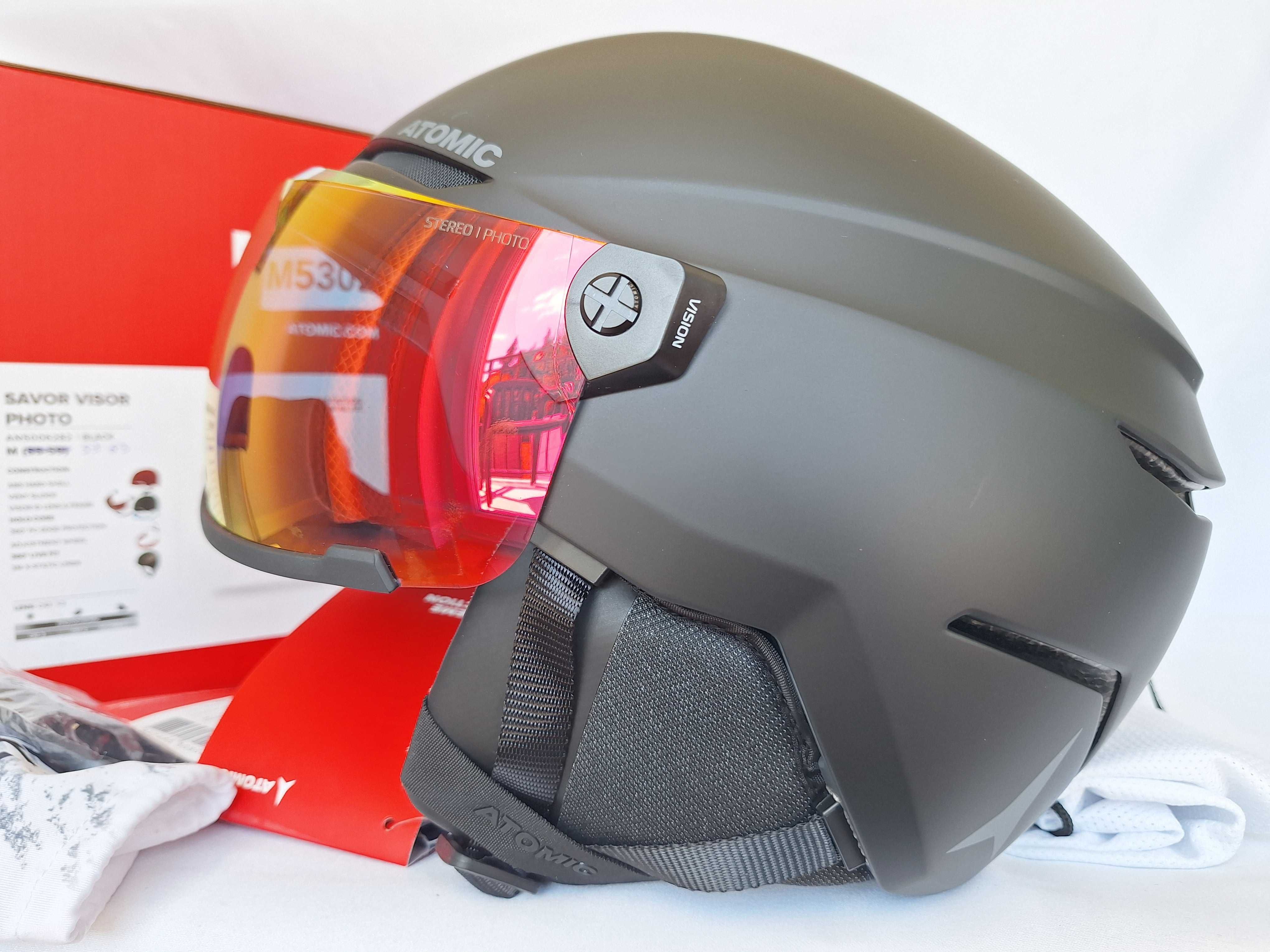 Kask narciarski Atomic Savor Visor Photo Black L 59-63cm S1-3