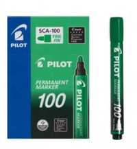 Marker permanentny SCA - 100 zielony (12szt) PILOT