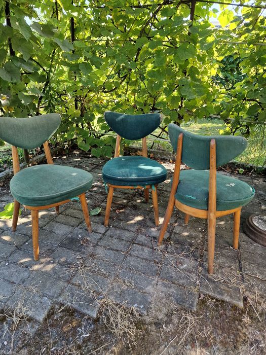 Krzesla Serduszka PRL do renowacji