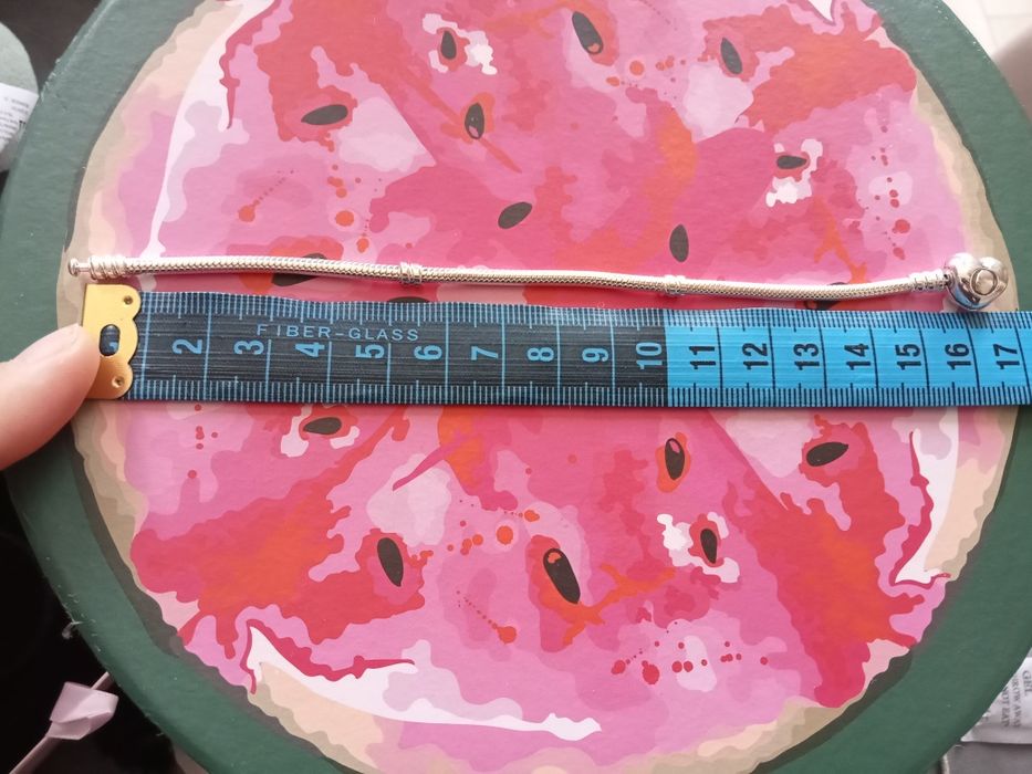 Bransoletka wężykowa Pandora Moments z zapięciem z w kształcie serca