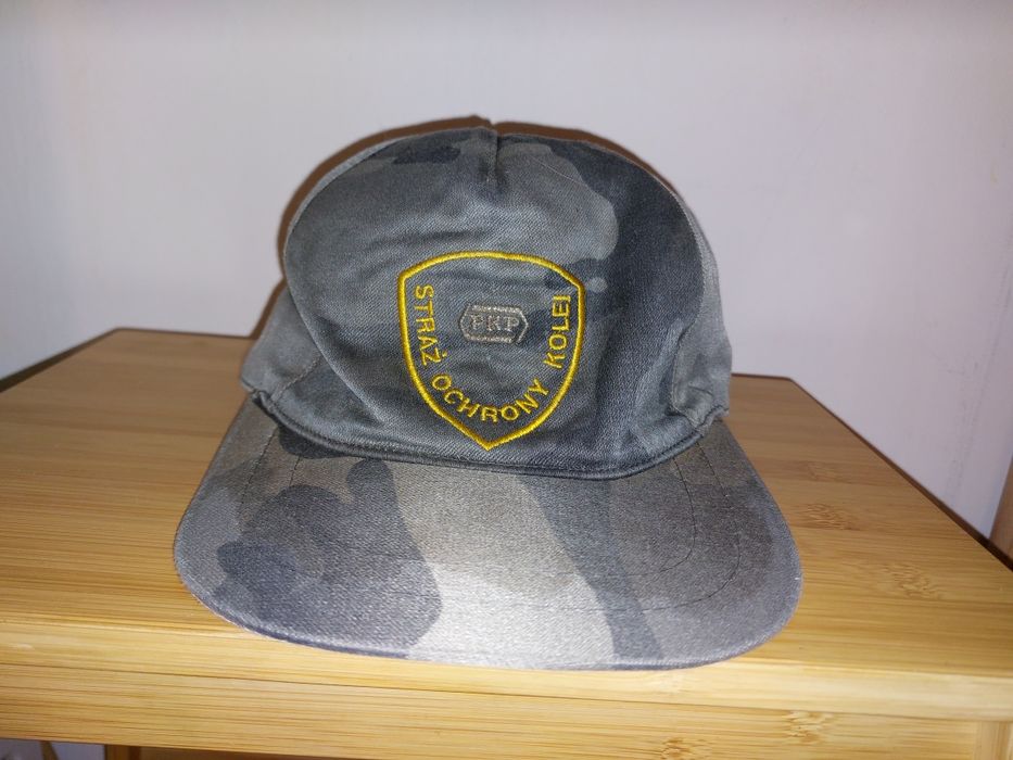 Straż Ochrony Kolei SOK czapka plamiak szara wuzeta wz93 PKP OWC