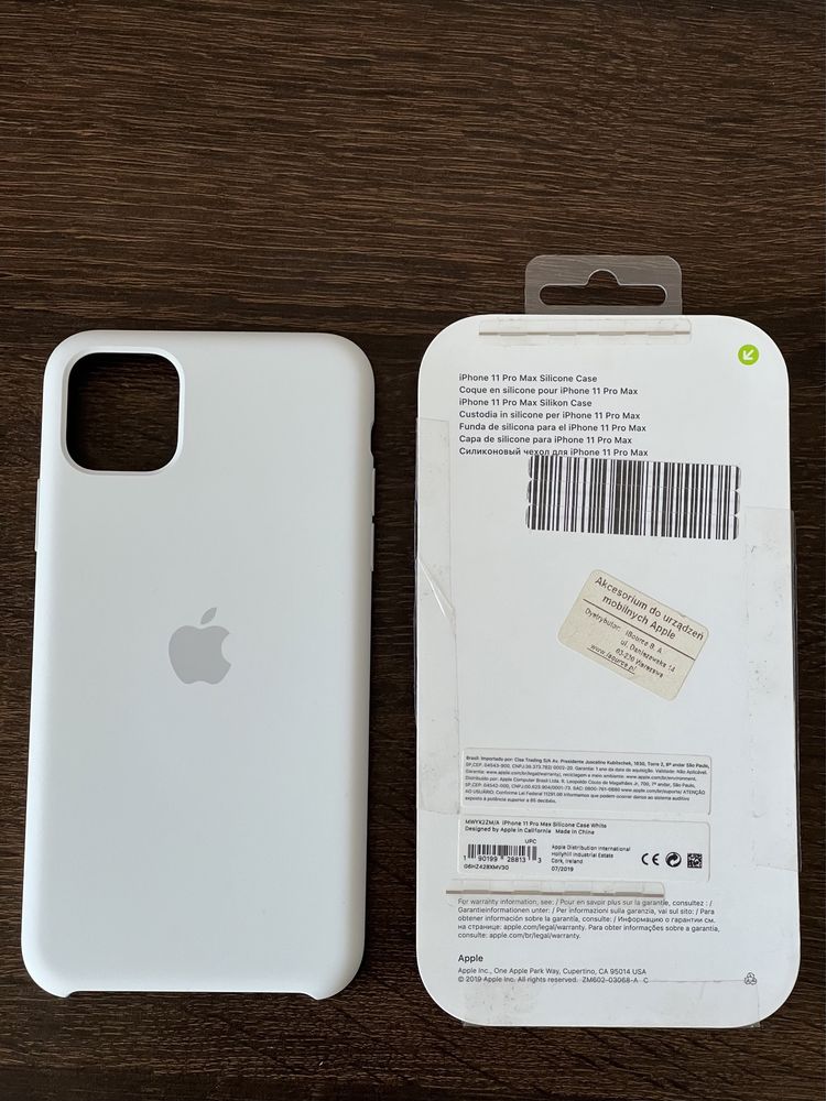 Etui silikonowe Apple iPhone 11 Pro Max White - oryginalne