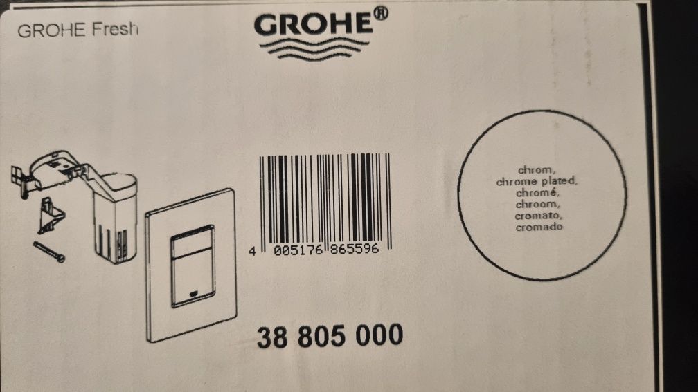 Grohe cosmopolitan set fresh  przycisk spłukujący