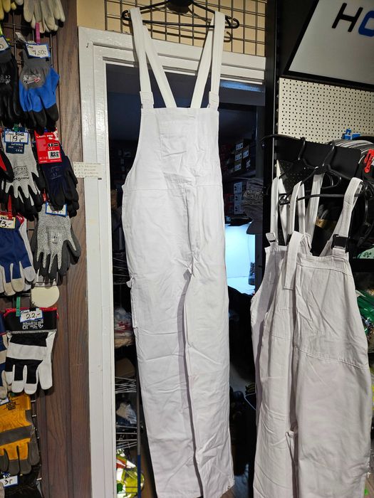 BIAŁE OGRODNICZKI - Pakiet 10szt stan bardzo dobry, różne rozmiary