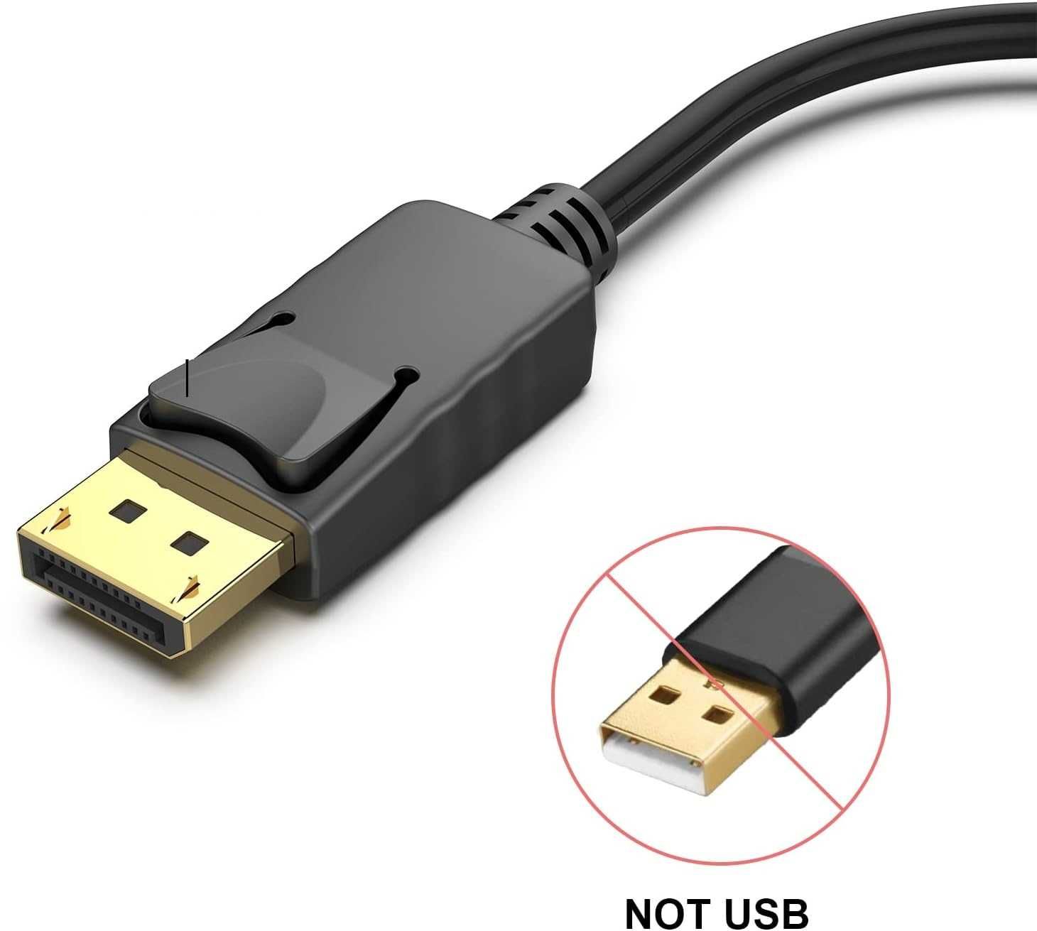 2x BENFEI 4K DisplayPort na HDMI adapter jednokierunkowy