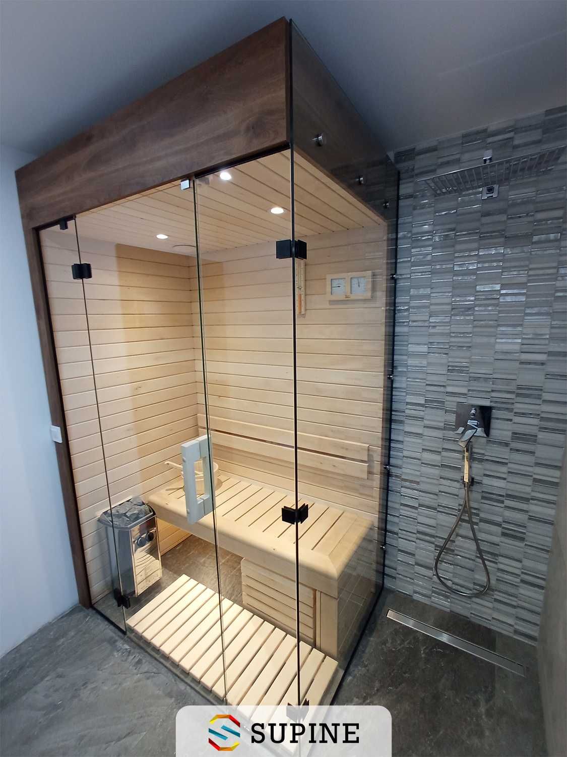 Sauna domowa na wymiar, sauna fińska sucha combi infrared