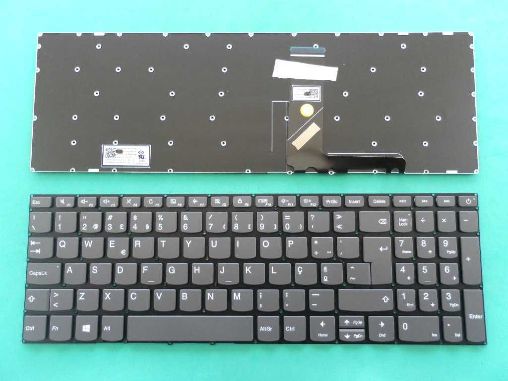 Teclado Lenovo 320-15iKB 320-17iKB Cinza Sem Moldura PT