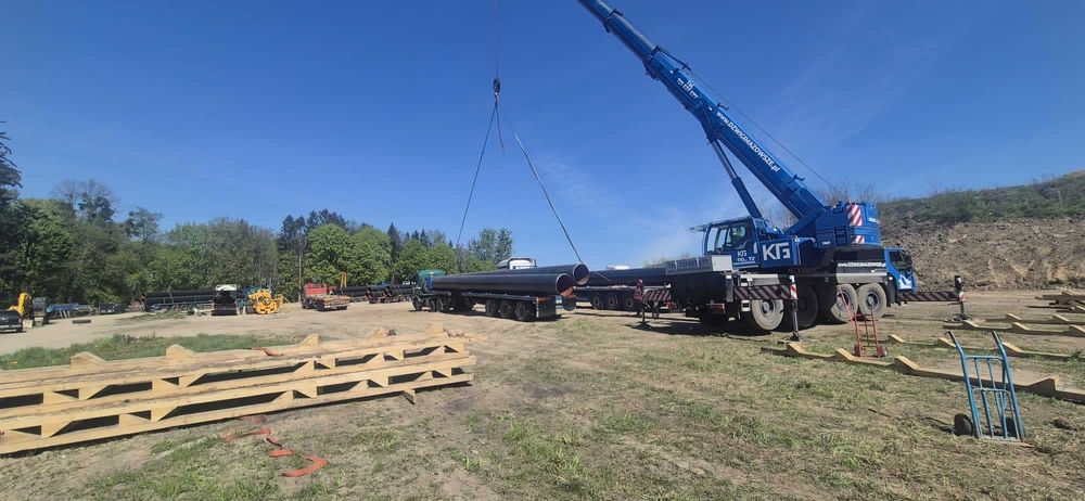 Wynajem Maszyn Budowlanych -  dźwigi, spycharki, podnośniki, koparki.