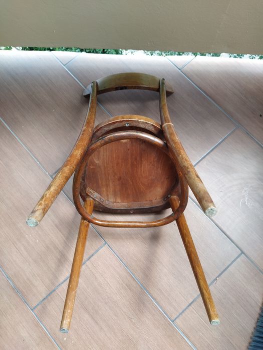 Krzesło drewniane PRL vintage