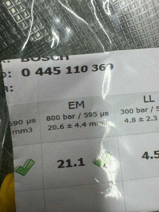 Форсунка паливна 2.0 TDI 03L130277J Volkswagen Skoda Audi 0445110369