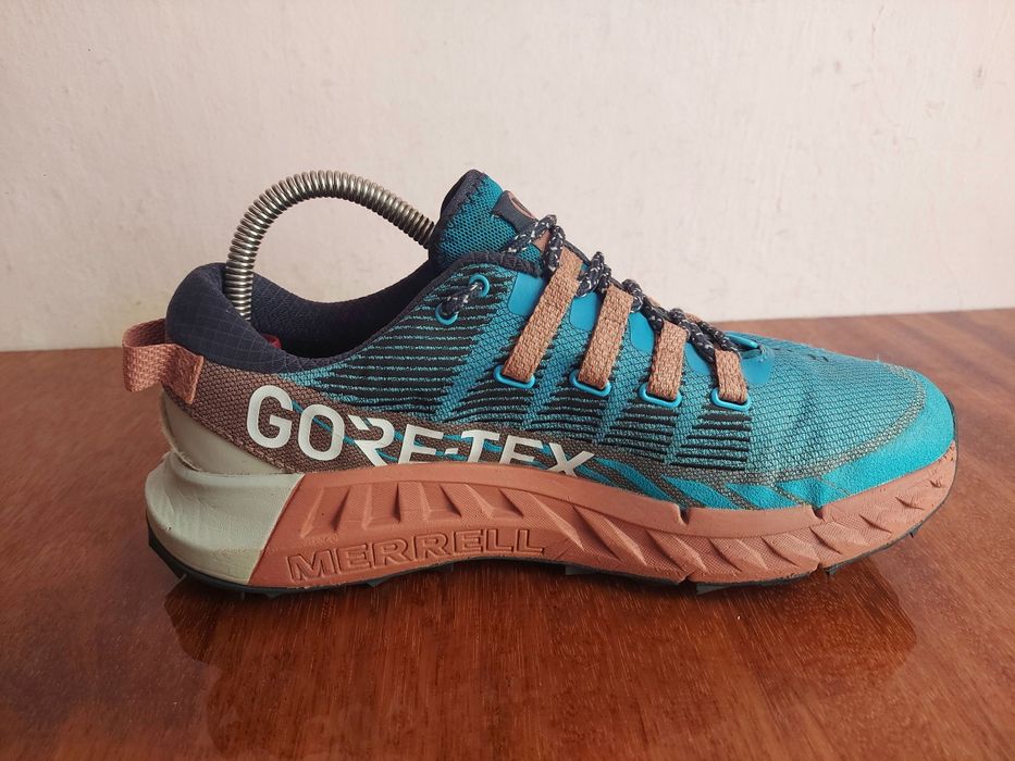 Кроссовки трекінгові бігові MERRELL AGILITY PEAK 4 Gore-Tex vibram ори