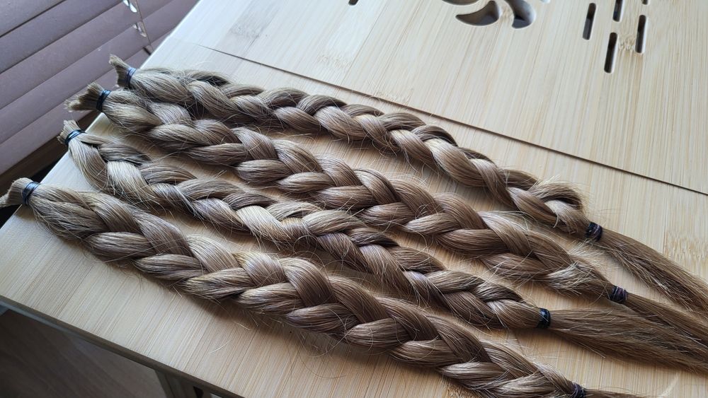 Włosy dziewicze, słowiańskie, blond 30cm