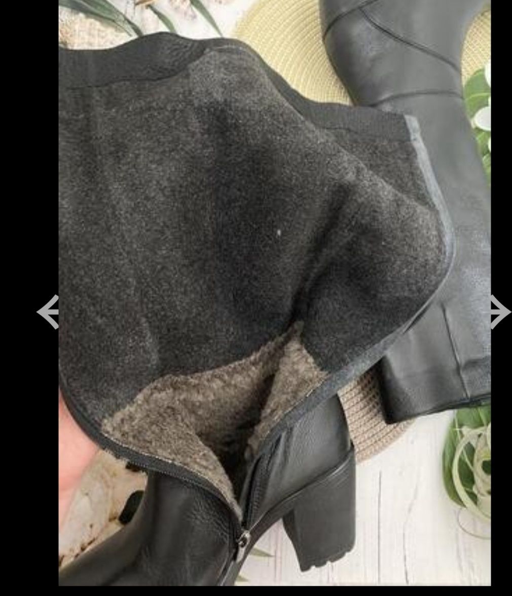 Зимние кожаные сапоги Exclusive,40р,25 см  стелька