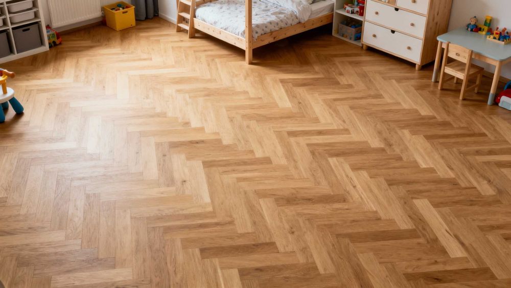 Parkiet warstwowy jodełka dąb montaż produkcja dębowy deska warstwowa