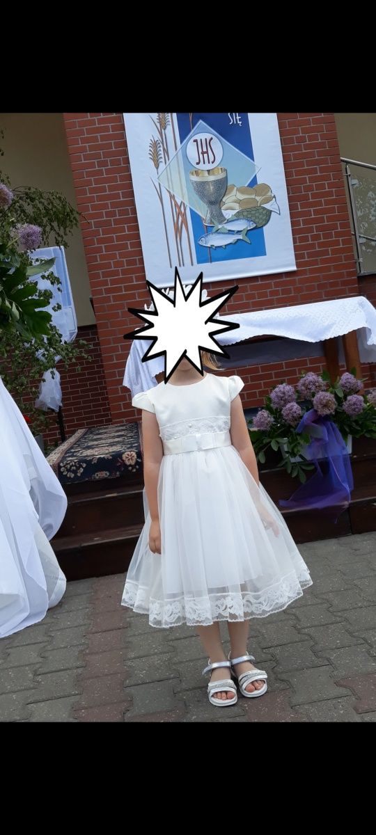 Sukienka wizytowa komunia ślub chrzciny 110