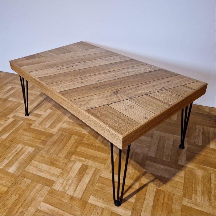 Stolik kawowy ława dąb loft