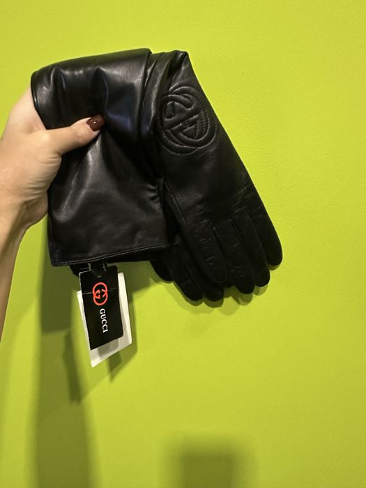 Рукавиці натуральна шкіра GUCCI