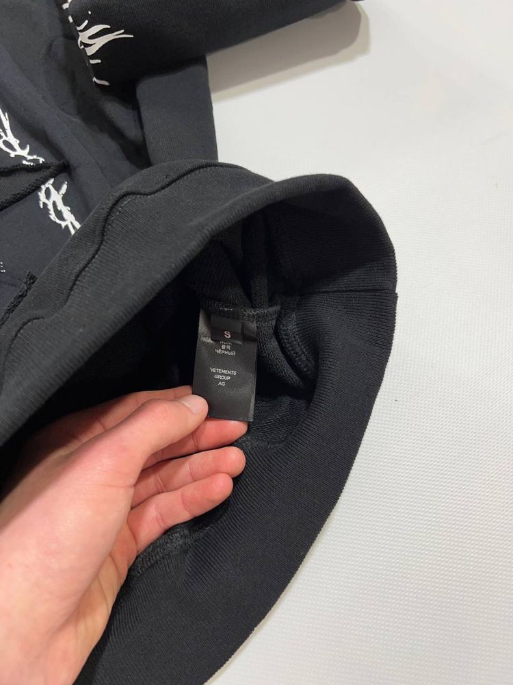 худи Vetements Restricted Hardcore hoodie black