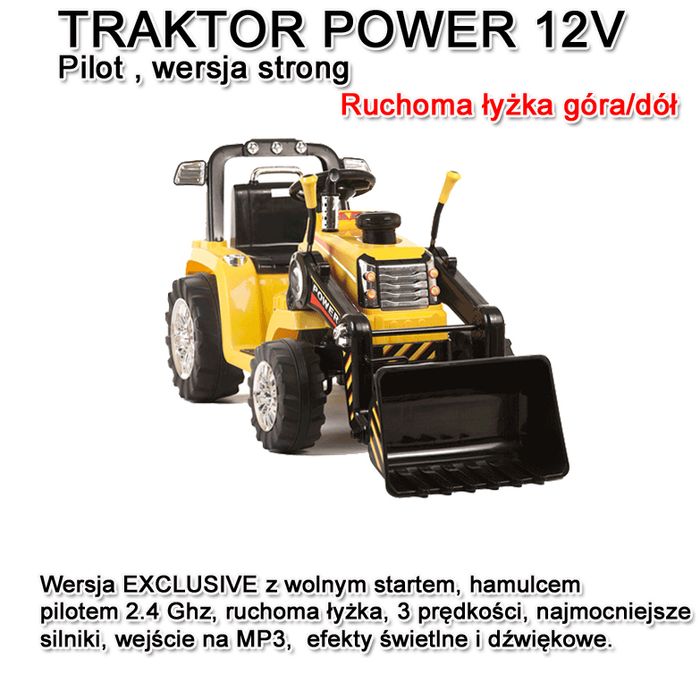 Traktor Koparka 2x45W + Pilot