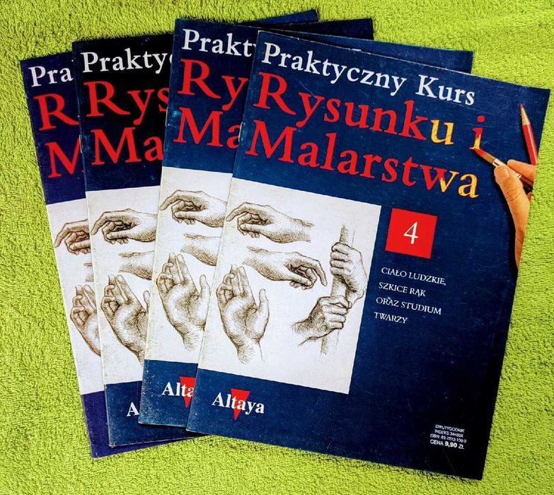 Praktyczny kurs rysunku i malarstwa nr 4 Altaya, komplet 4 szt