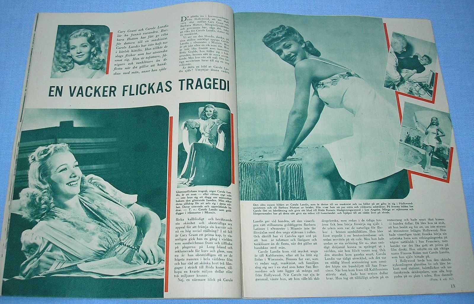 FilmJournalen nr 28 z 1-7 lipiec 1942 r. Inga Bodil Vetterlund
