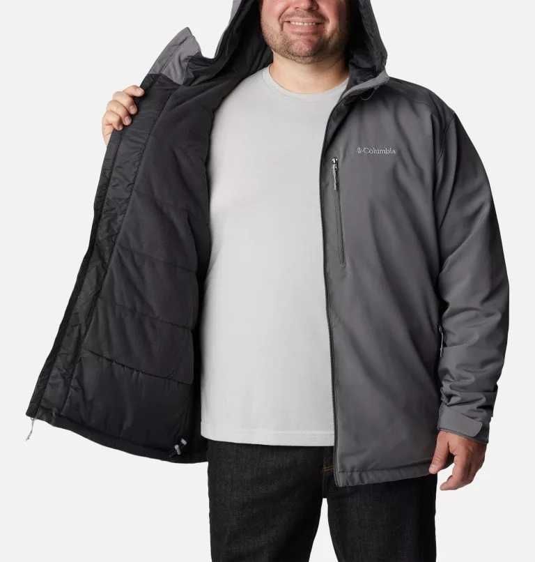 Чоловіча куртка з капюшоном софтшел columbia 4xl