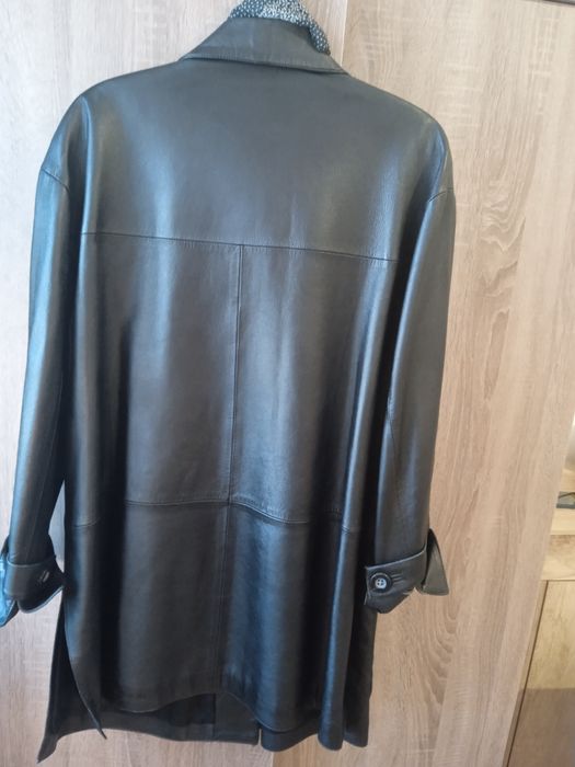 Kurtka - płaszczyk skórzana, damska XL(54)