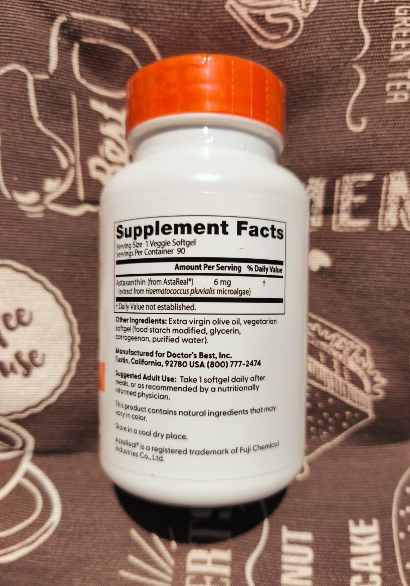 Doctor's Best Dr астаксантин astaxanthin 6 мг 90 капс