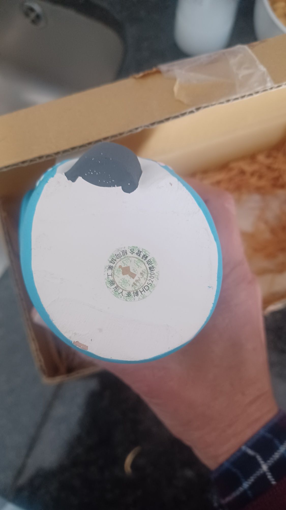 Figura de Gueixa em porcelana pintada