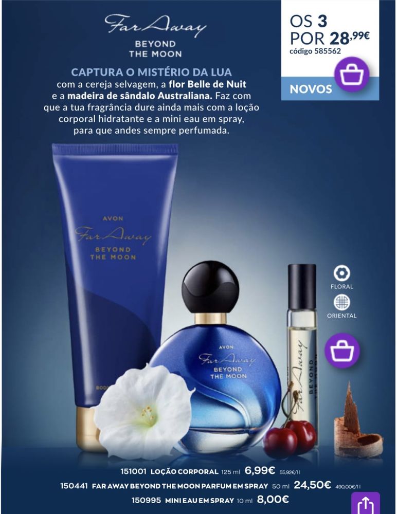 Produtos de beleza, corpo e cabelo Avon