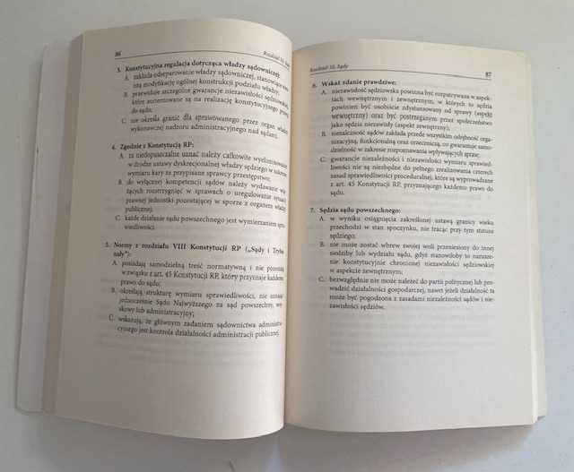 Prawo konstytucyjne, testy, pytania i odpowiedzi